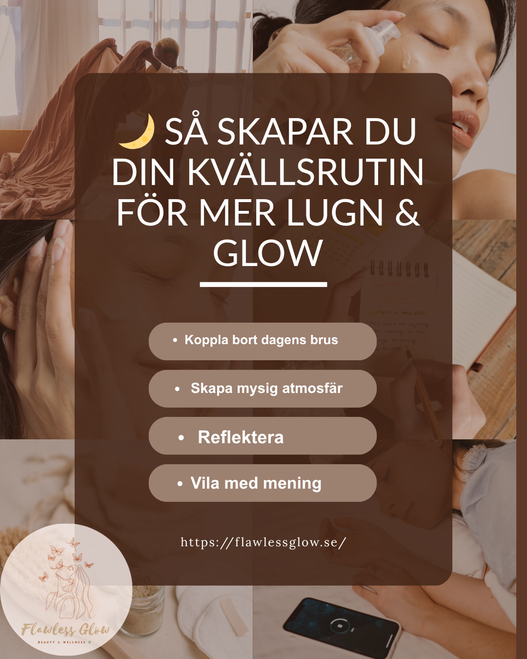 🌙 Så skapar du din kvällsrutin för mer lugn och glow