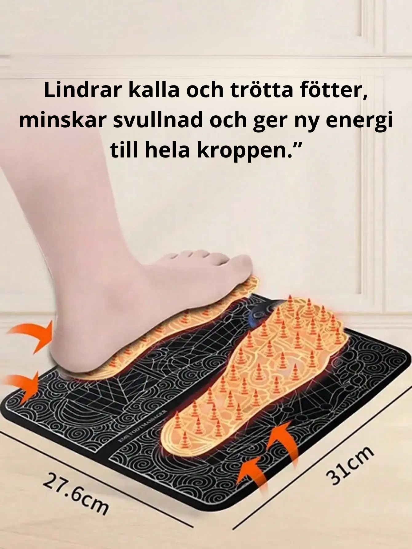 GlowFeet™ – Elektrisk Fotmassagematta