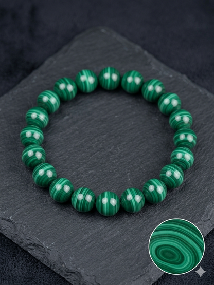GlowCalm – Malakitarmband för inre lugn och balans