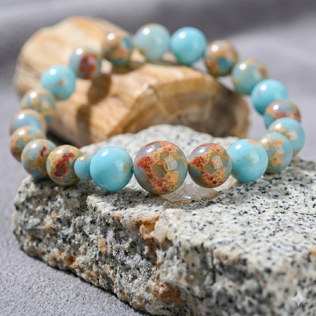 GlowGuard – Aqua Terra Jasper Jordande skydd & emotionell balans