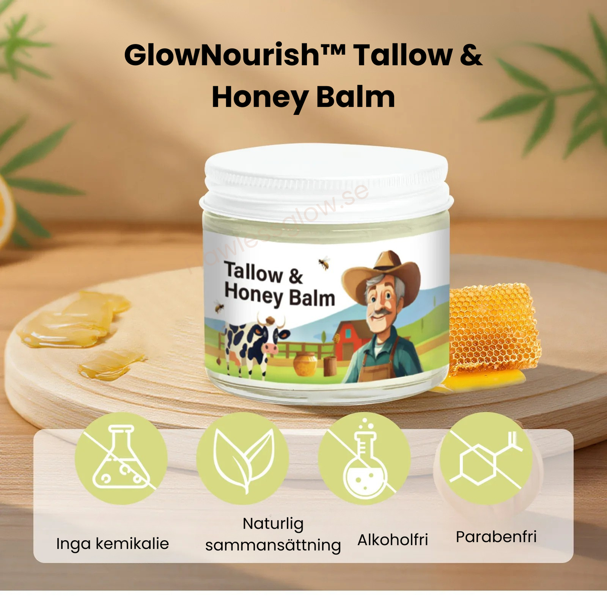 GlowNourish™ Tallow & Honey Balm