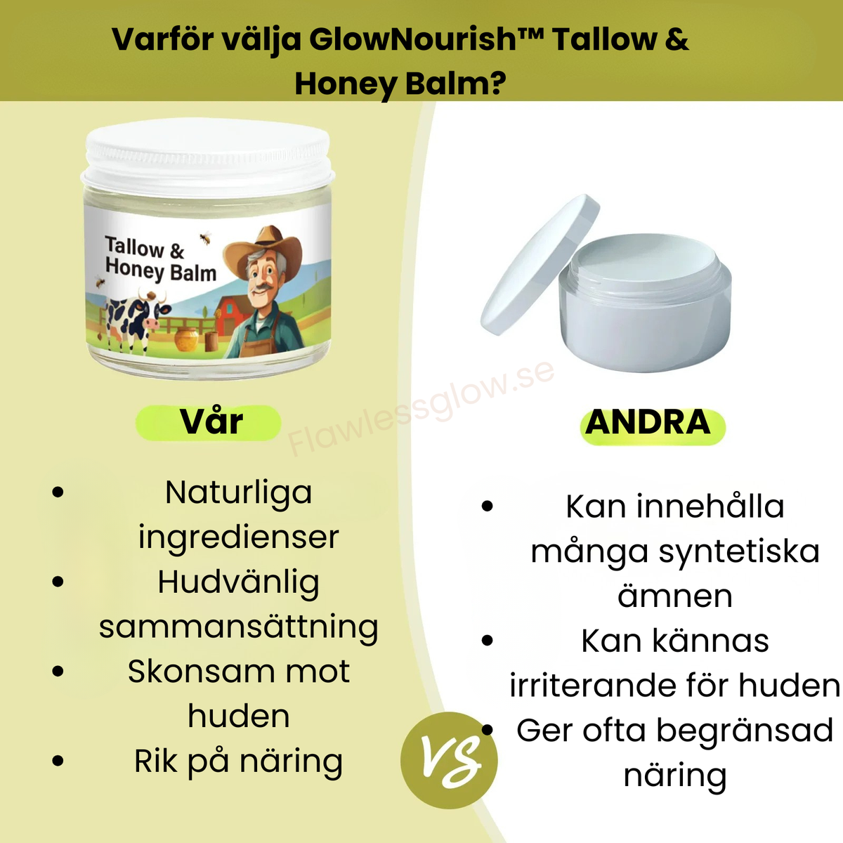 GlowNourish™ Tallow & Honey Balm