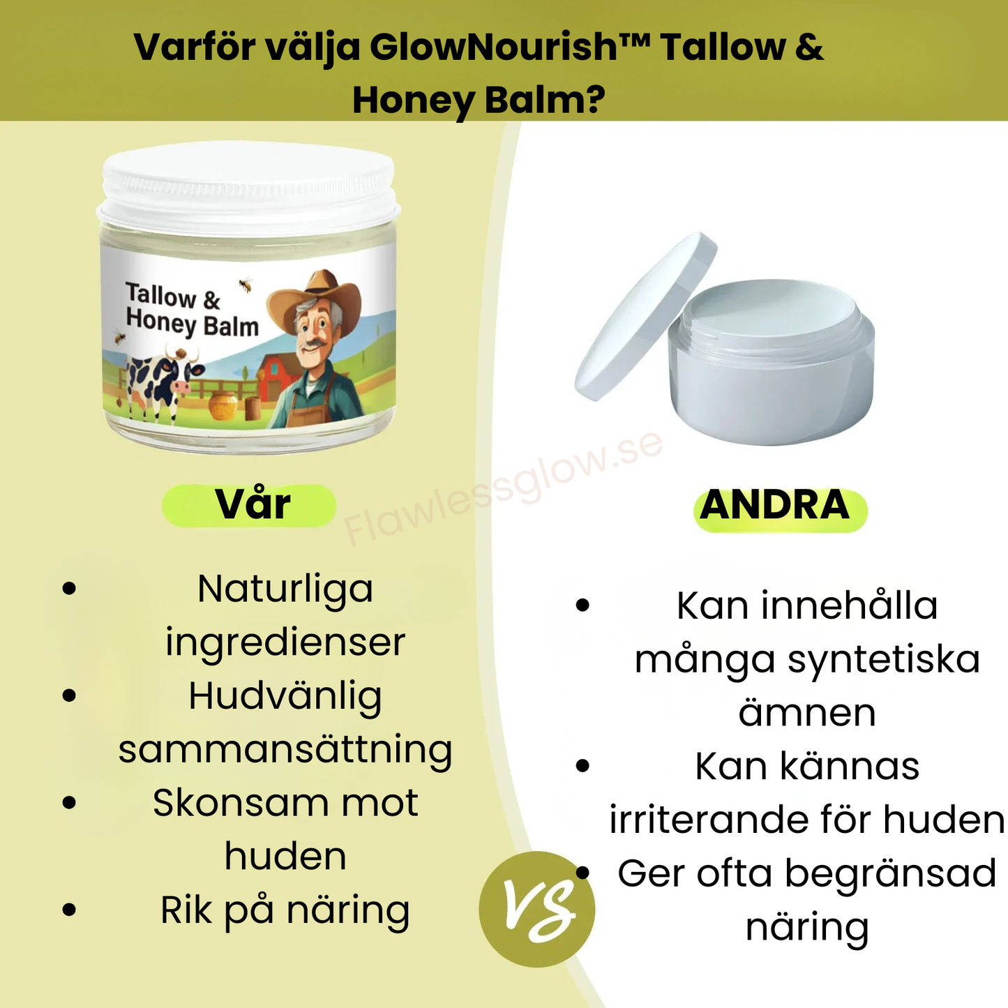 GlowNourish™ Tallow & Honey Balm