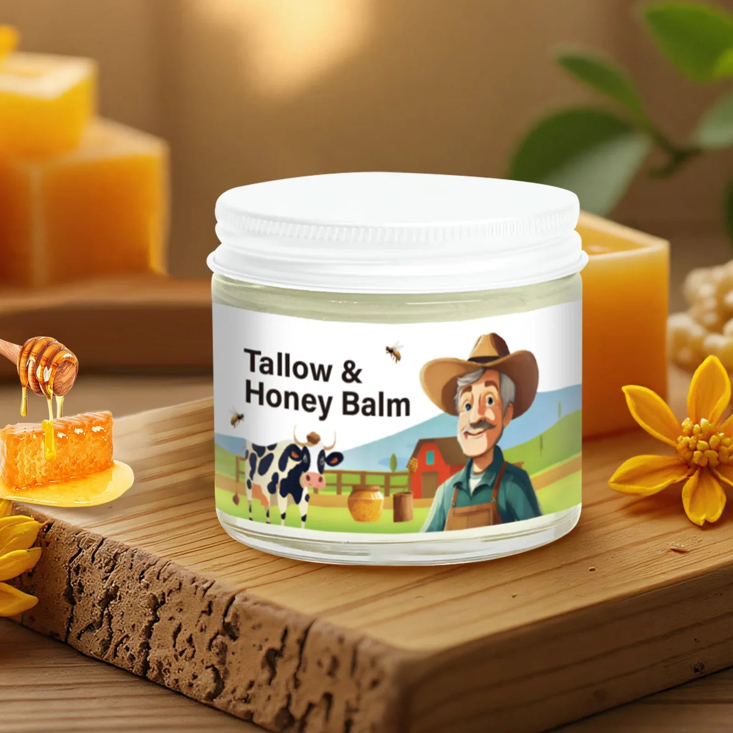 GlowNourish™ Tallow & Honey Balm