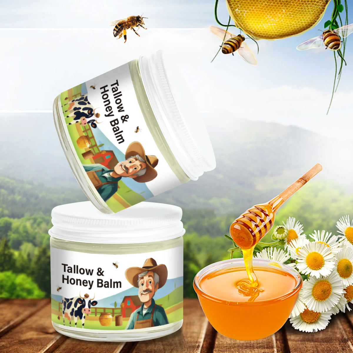 GlowNourish™ Tallow & Honey Balm