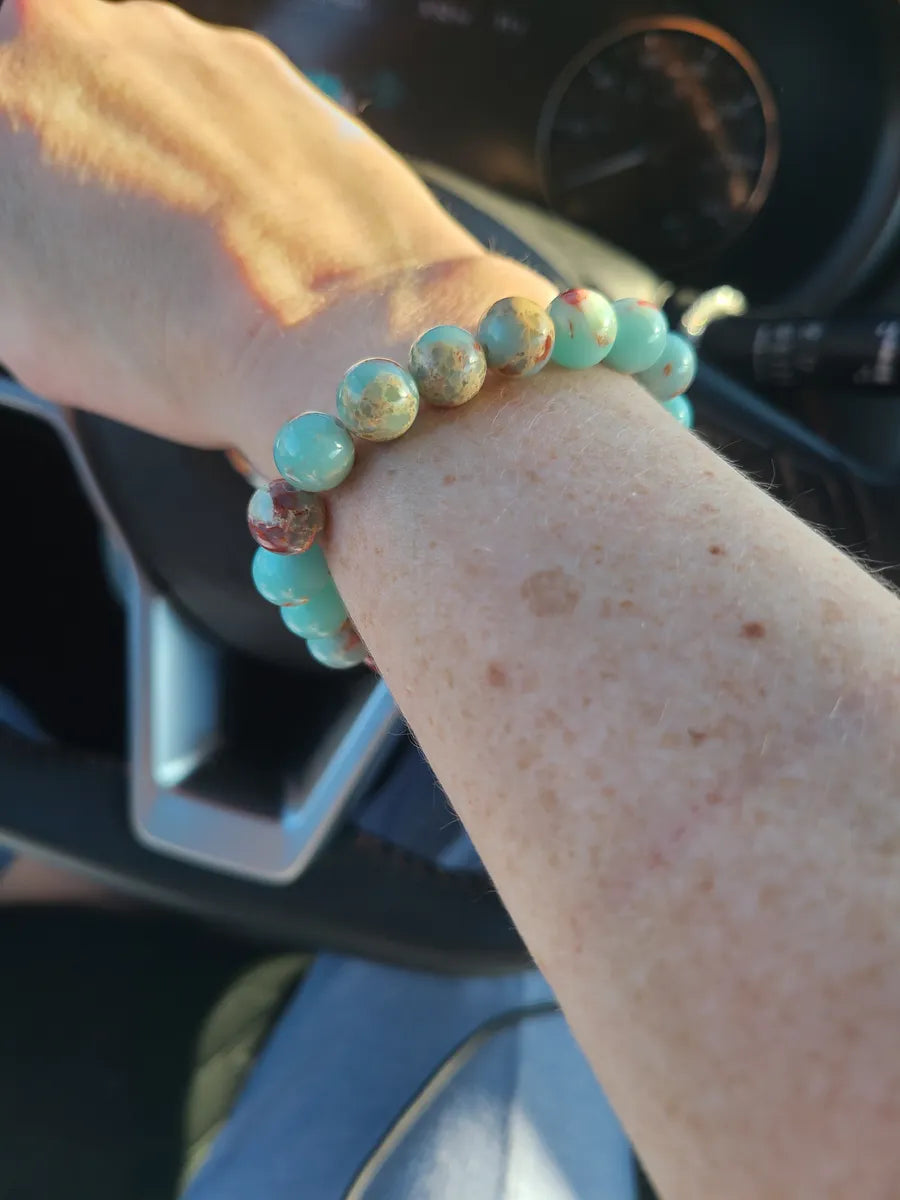 GlowGuard – Aqua Terra Jasper Jordande skydd & emotionell balans
