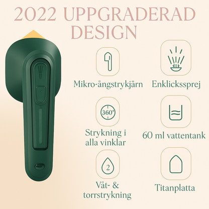 Bärbart Mini Ångstrykjärn