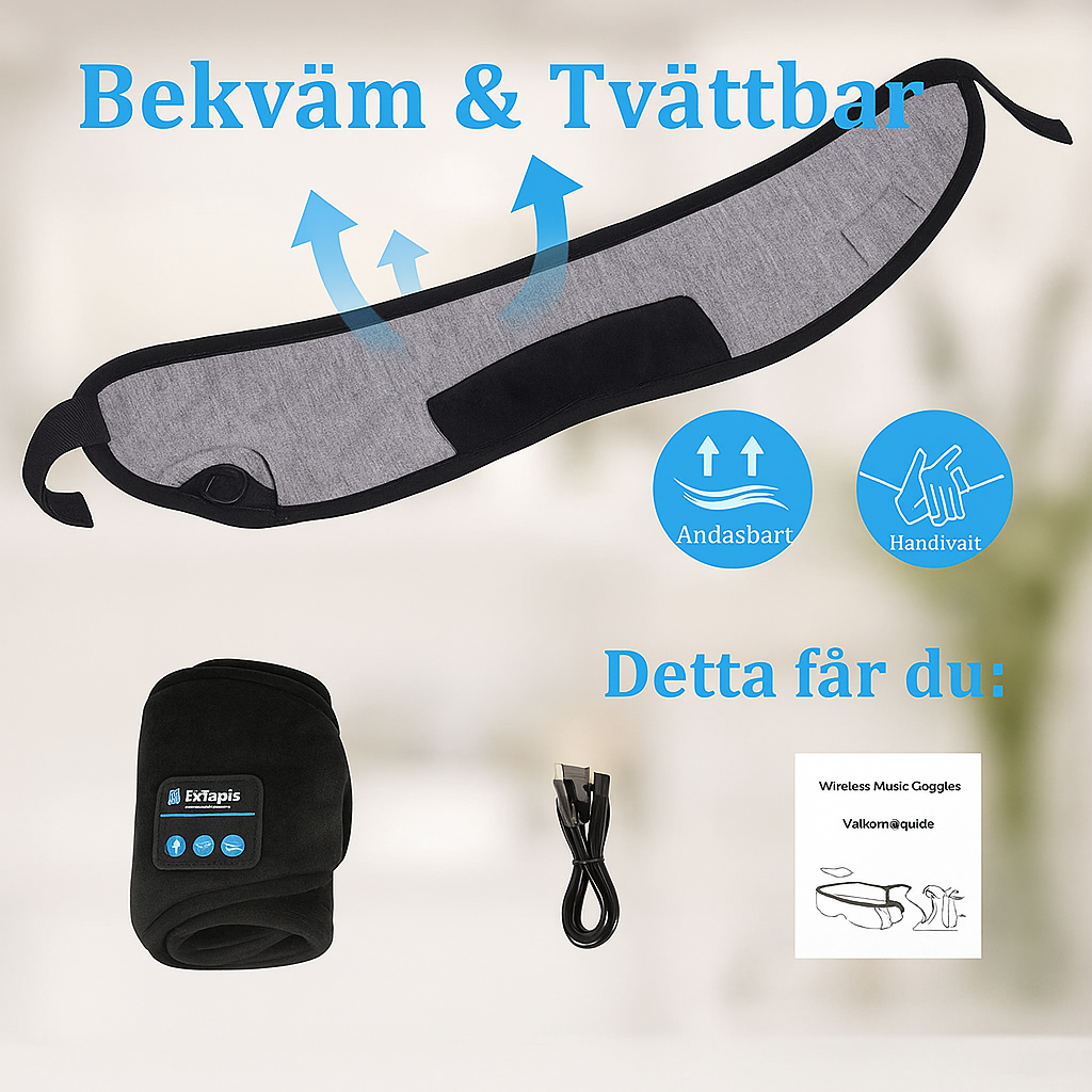 Trådlös Bluetooth 5.0 Sovmask