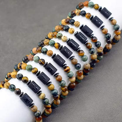 GlowSign™ stjärntecken armband – alla 12 tecken i naturinspirerade stenar samlade i en kollektion