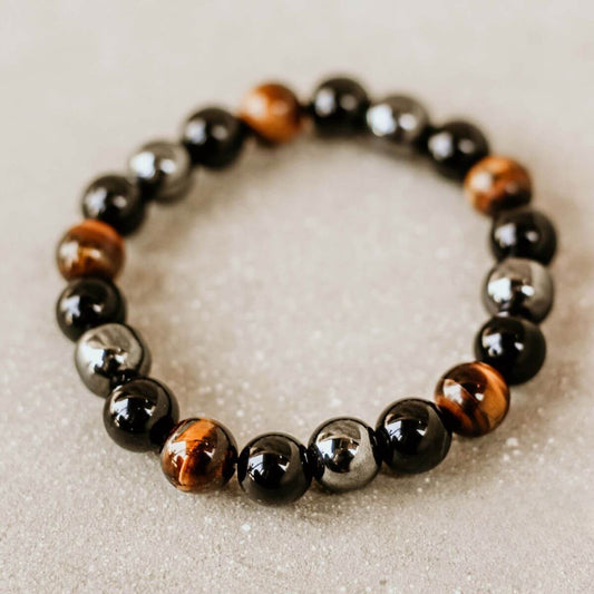 Flawless Glow Triple Protection Bracelet – kristallarmband för skydd, stabilitet och balanserad energi